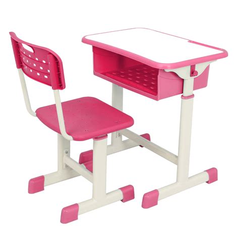 Discover our new 2021 furniture collection today. Height Adjustable Student Desk and Chair Kit Child Student Study Table School Desk Home ...