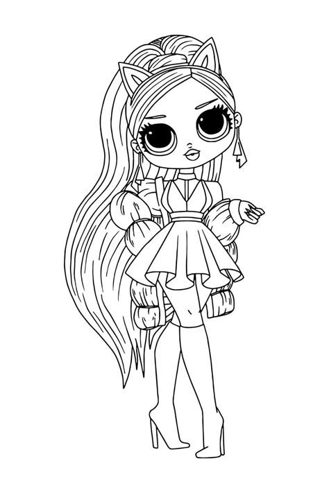 LOL OMG Big Sister Murrr Coloring Page - Free Printable Coloring Pages