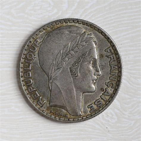 1938 France 20 Francs Silver Coin Liberté Egalité Etsy