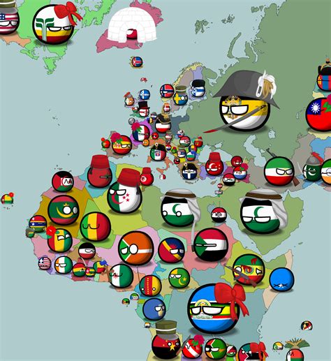 Alternate Map Of Europe With Countryballs 4 By Comradeprophet27 On
