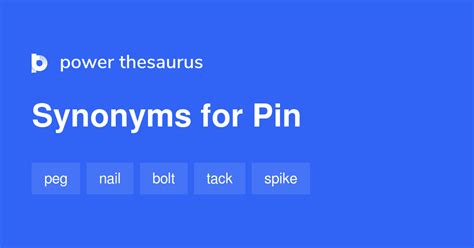 Pin Synonyms 2 090 Words And Phrases For Pin
