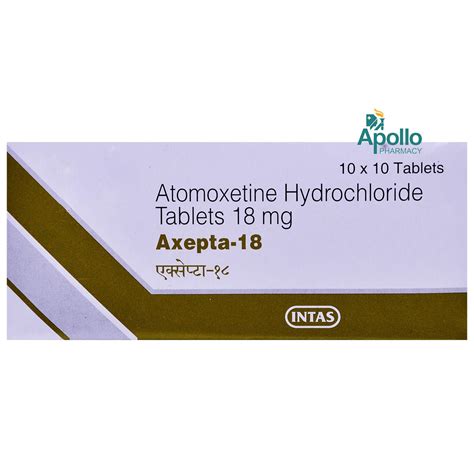 Axepta 18 Tablet Uses Side Effects Price Apollo Pharmacy