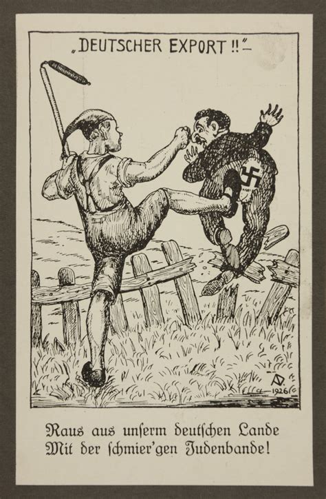 Antisemitic Propaganda Of An Agricultural Worker Kicking A