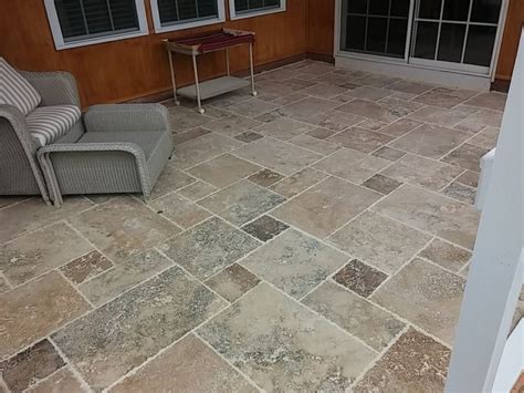 Check spelling or type a new query. Screen porch floor with Travertine tile by Archadeck of ...