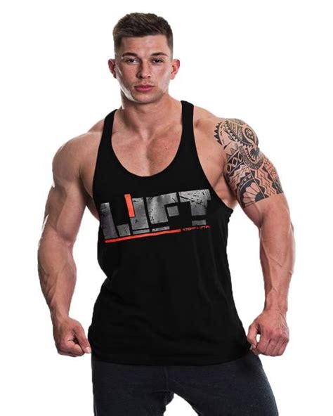 The Blazze Men S Black Cotton Tank Tops Muscle Gym Bodybuilding Vest