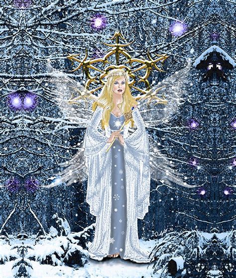 Queen Of Winter Mouse Pad Fairy Queen Winter Queen Fairy Etsy