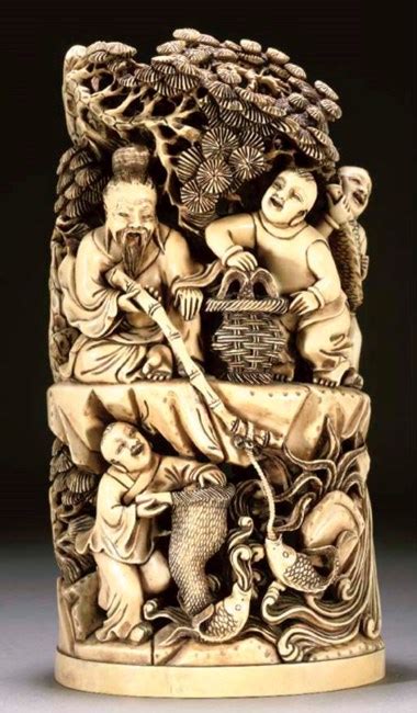 A Large Chinese Ivory Carving 20th Century
