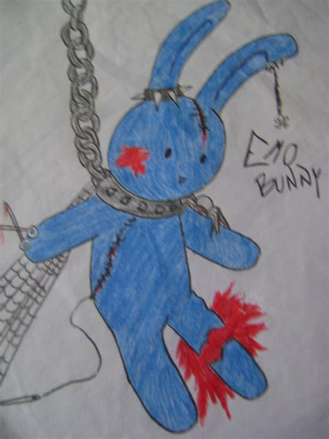 Emo Bunny By Twinltwinv On Deviantart