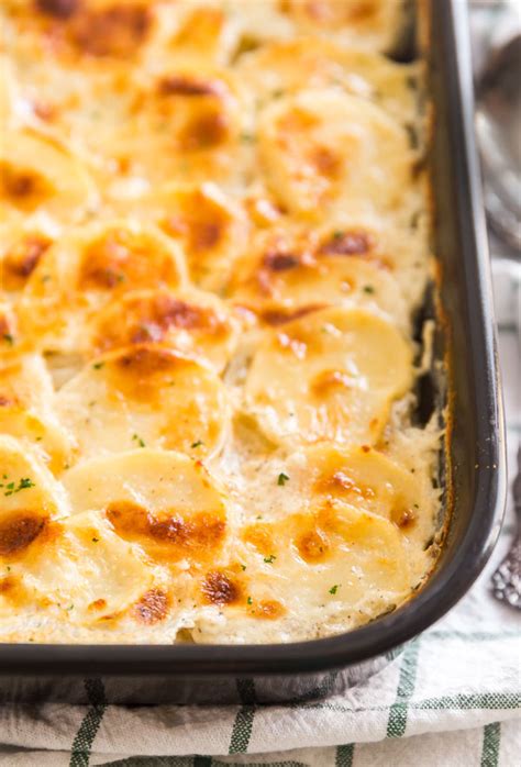 They are the perfect side dish for any evening or holiday feast and this recipe uses no heavy whipping cream. Mom's Homemade Scalloped Potatoes Recipe - an easy side dish