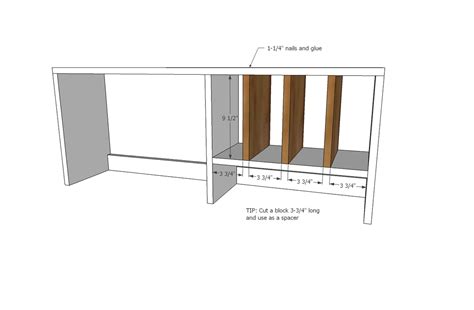 Desk Hutch For File Cubby Base Desk With Drawers Ana White