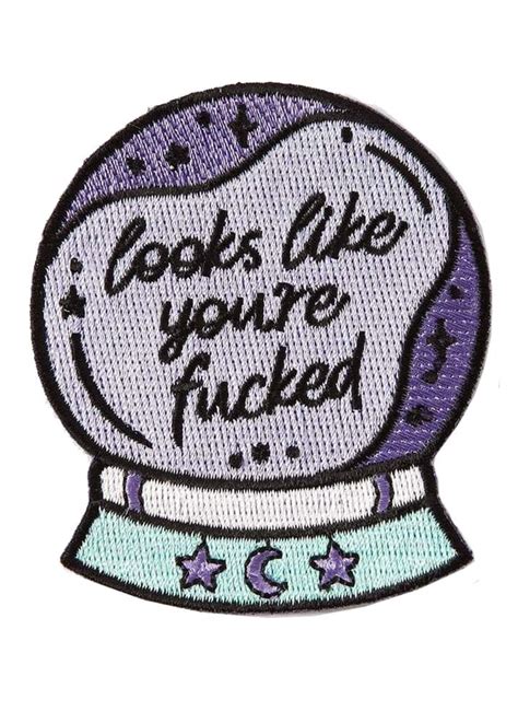 Punky Pins Looks Like Youre Fucked Embroidered Iron On Patch