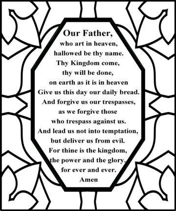 31 best fun activities for kids images on pinterest. The Lord's Prayer (Maybe do this with the marker/contact ...