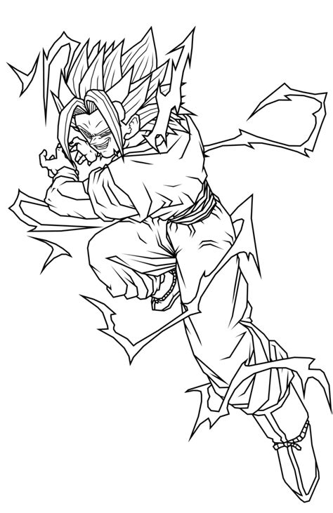 Goku Ssj2 Coloring Pages Coloring Home