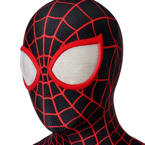 Miles Morales Ps5 Suit Peter Parker Superhero Cosplay Costume Full