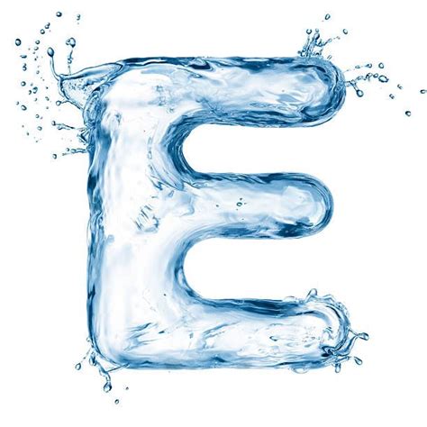 Carta De água Foto De Acervo Water Art Alphabet Photos Alphabet