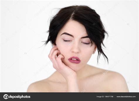 Emotion Face Tired Woman Sleep Deprivation Fatigue — Stock Photo
