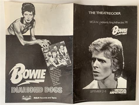David Bowie Diamond Dogs Concert Programme 2 8th September 1974