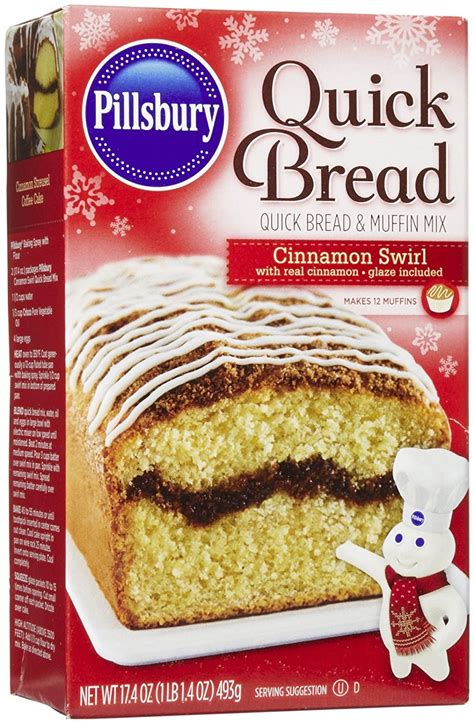 Pillsbury Cinnamon Swirl Quick Bread Mix 17 4 Oz Grocery And Gourmet Food