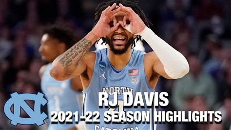 Rj Davis Regular Season Highlights North Carolina Guard Youtube