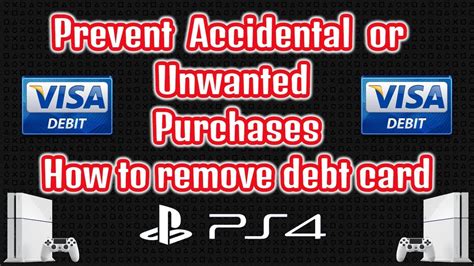 How to delete your credit or debit card details on the ps4 2017 no more unwanted purchases. How to Remove Debit card From PS4 - YouTube