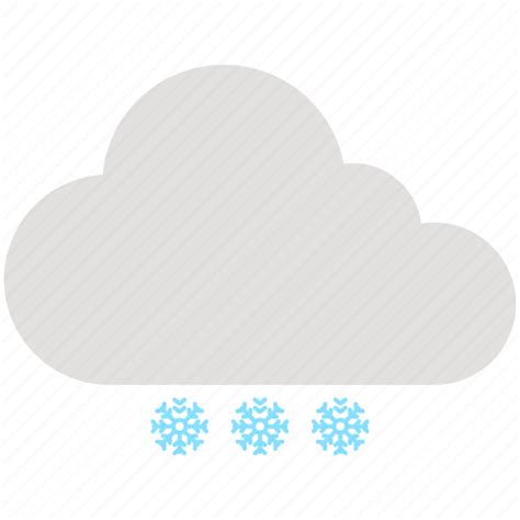 Cloud Snow Cloudy Snowflake Weather Winter Icon Download On