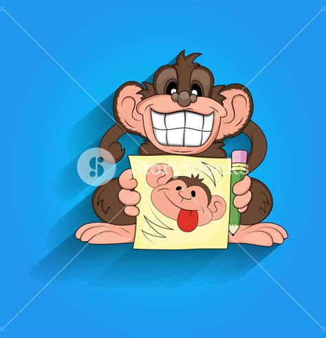Funny Monkey Laughing Royalty Free Stock Image Storyblocks