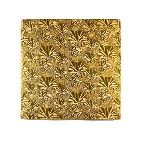 10 Square Gold Foil Cake Drum Country Kitchen Sweetart