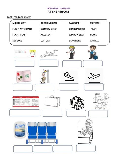 At The Airport Interactive Worksheet Vocabulary Worksheets Learn English Vocabulary