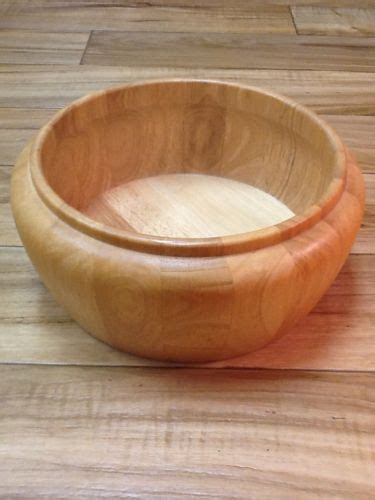 Dansk Large Blonde Wooden Bowl Wooden Bowls