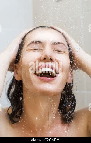 Shower Women Nudes Girl Stock Photo Alamy