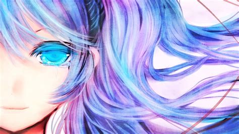 Wallpaper Drawing Illustration Long Hair Anime Girls Blue Eyes Looking At Viewer Artwork