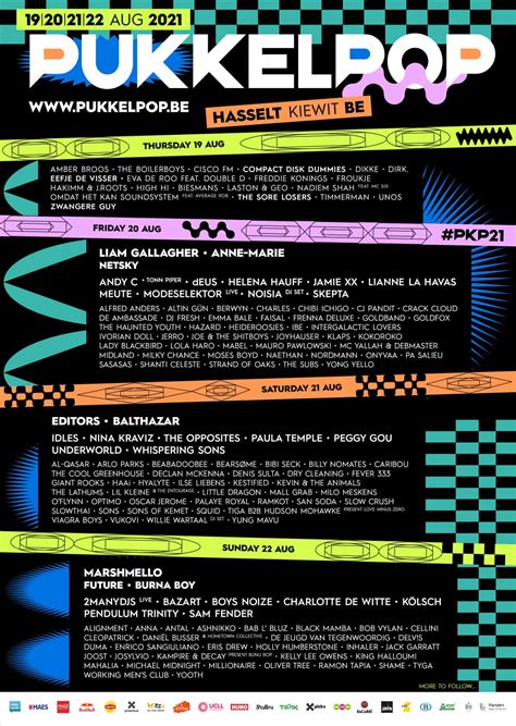 Het doorgaan van het belgische festival was al een tijdje onzeker. Eerste namen Pukkelpop 2021: o.a. Editors, Marshmello en ...