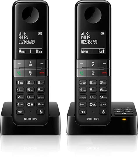 Philips D455 Duo Cordless Phone With Answering Machine Uk