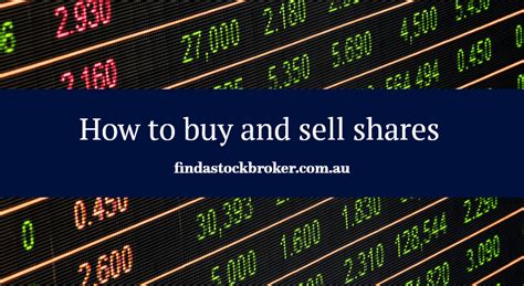 How To Buy And Sell Shares Au