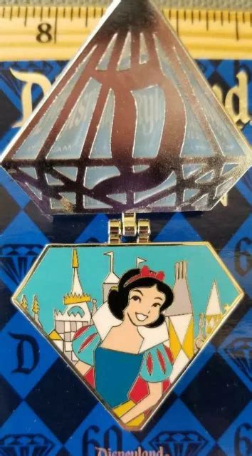 New Disneyland 60th Anniversary Annual Passholder Snowwhite Diamond Pin Limitede 2500 Picclick