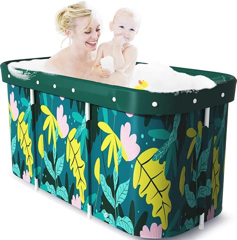 Adoture Portable Bathtub Foldable Soaking Bath Tub For Adults