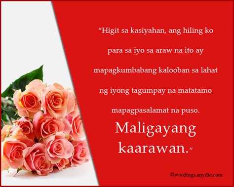 Every time life gives you a fork in the road, you pave a new one. Happy Birthday Messages in Tagalog - Wordings and Messages