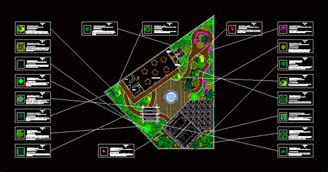 Download public garden design dwg file. Jardin y paleta vegetal en AutoCAD | Descargar CAD (1.97 ...
