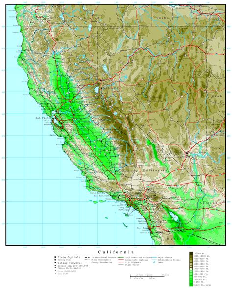 Southern California Elevation Map Cinemergente