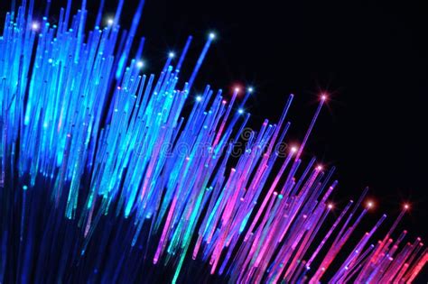 Optical Fibers Textured Background Stock Image Image Of Luminous