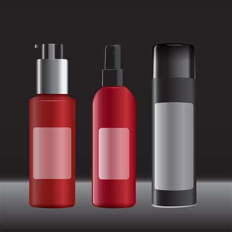 Cosmetics products template realistic cosmetic bottle mock ...