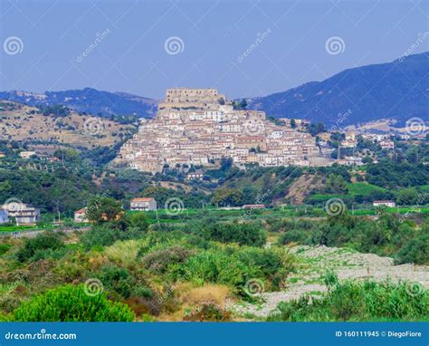 Rocca Imperiale Calabria Southern Italy Stock Image Image Of