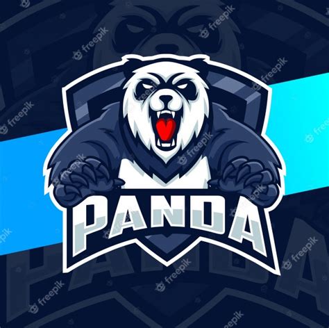 Premium Vector Panda Mascot Esport Logo Design