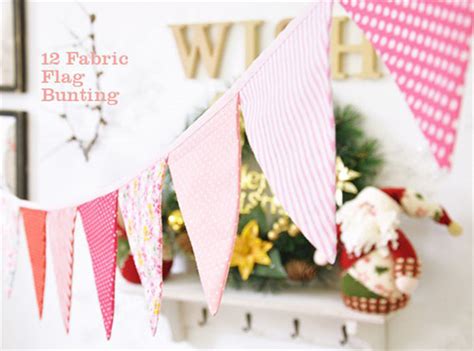 Lovely Handmade Fabric Flags Buntings Pennants Wedding Birthday Party