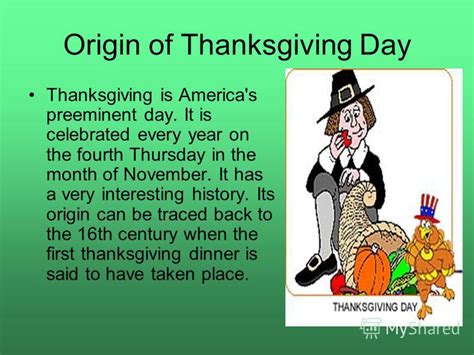Origin Of Thanksgiving Day Thanksgiving History Presentation Others