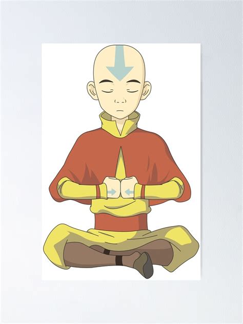 Avatar Aang Anime Avatar The Last Airbender Poster For Sale By
