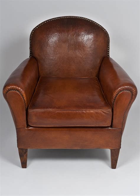 Get the best deals on leather vintage/retro chairs. French Vintage Leather Club Chair at 1stdibs
