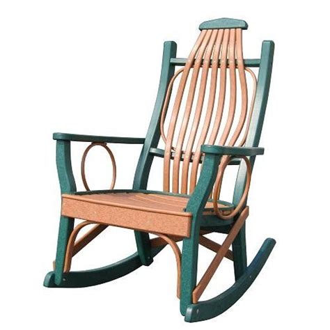 Amish Bent Poly Rocking Chair Amish Made In Lancaster County