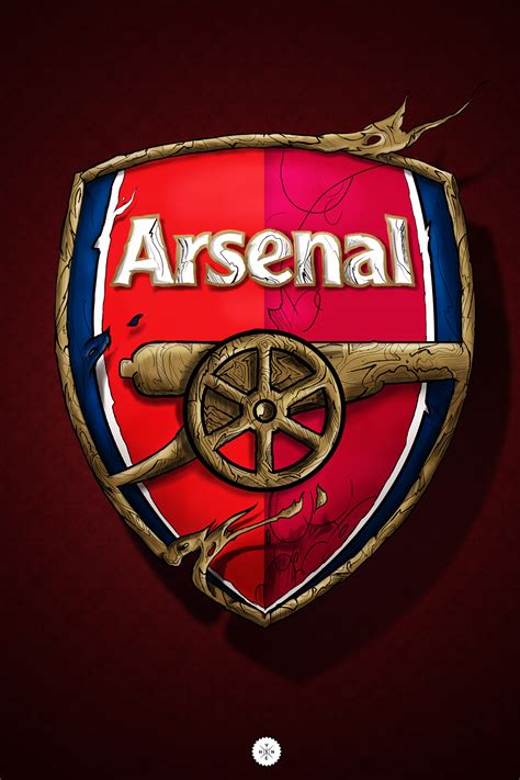 Arsenal Logo on Pantone Canvas Gallery