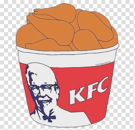 Bucket Of KFC Chicken Illustration Transparent Background PNG Clipart